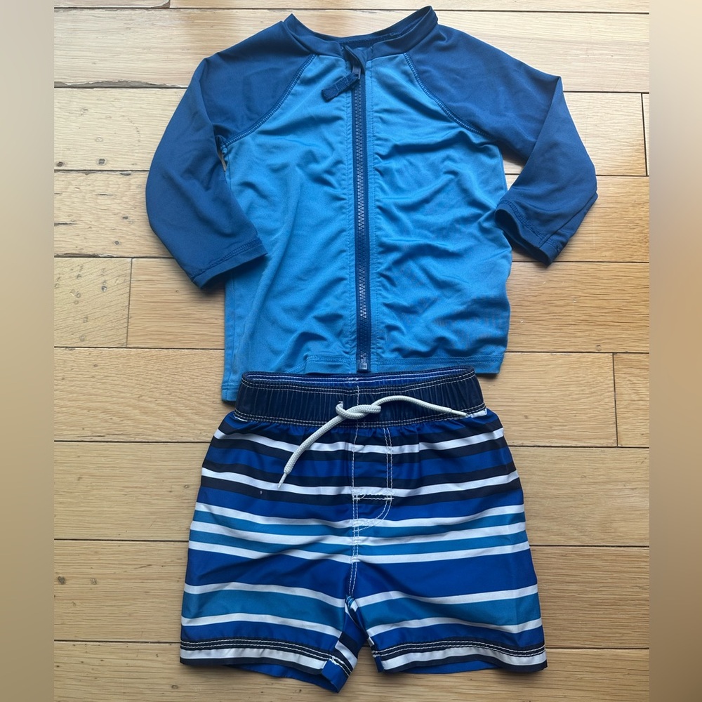 Cat & Jack Blue Swim Set